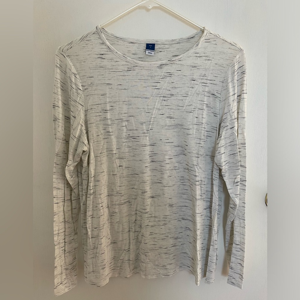 Light Heather Gray Lux Long-Sleeve Old Navy Shirt